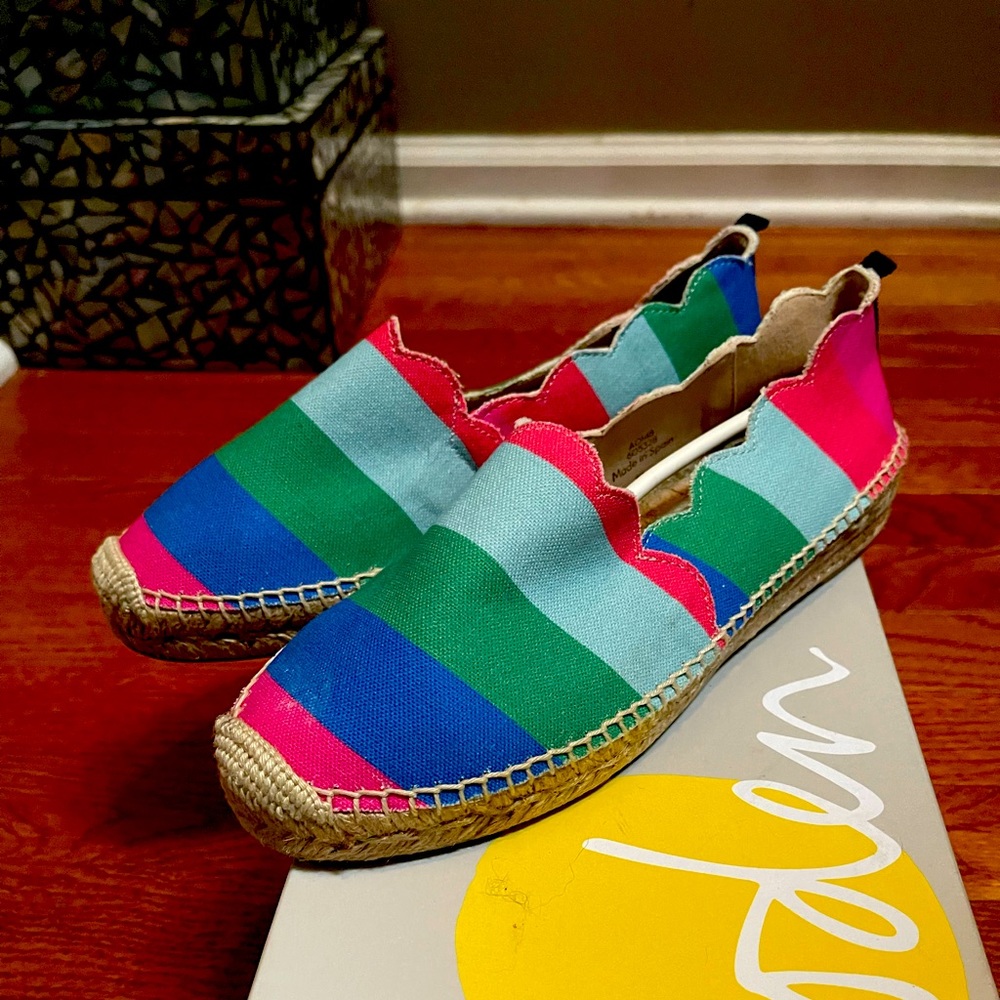 Boden color stripes espadrilles. Excellent condition. Sz 38